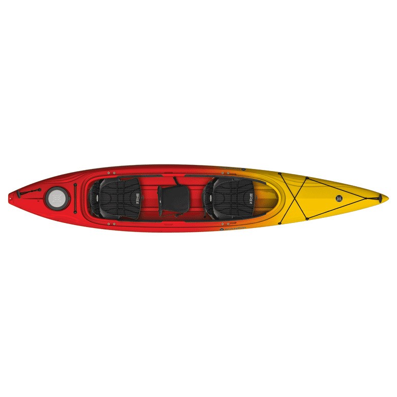 Perception Prodigy II 14.5 Tandem Kayak 2013, Red-Yellow Fade, swatch