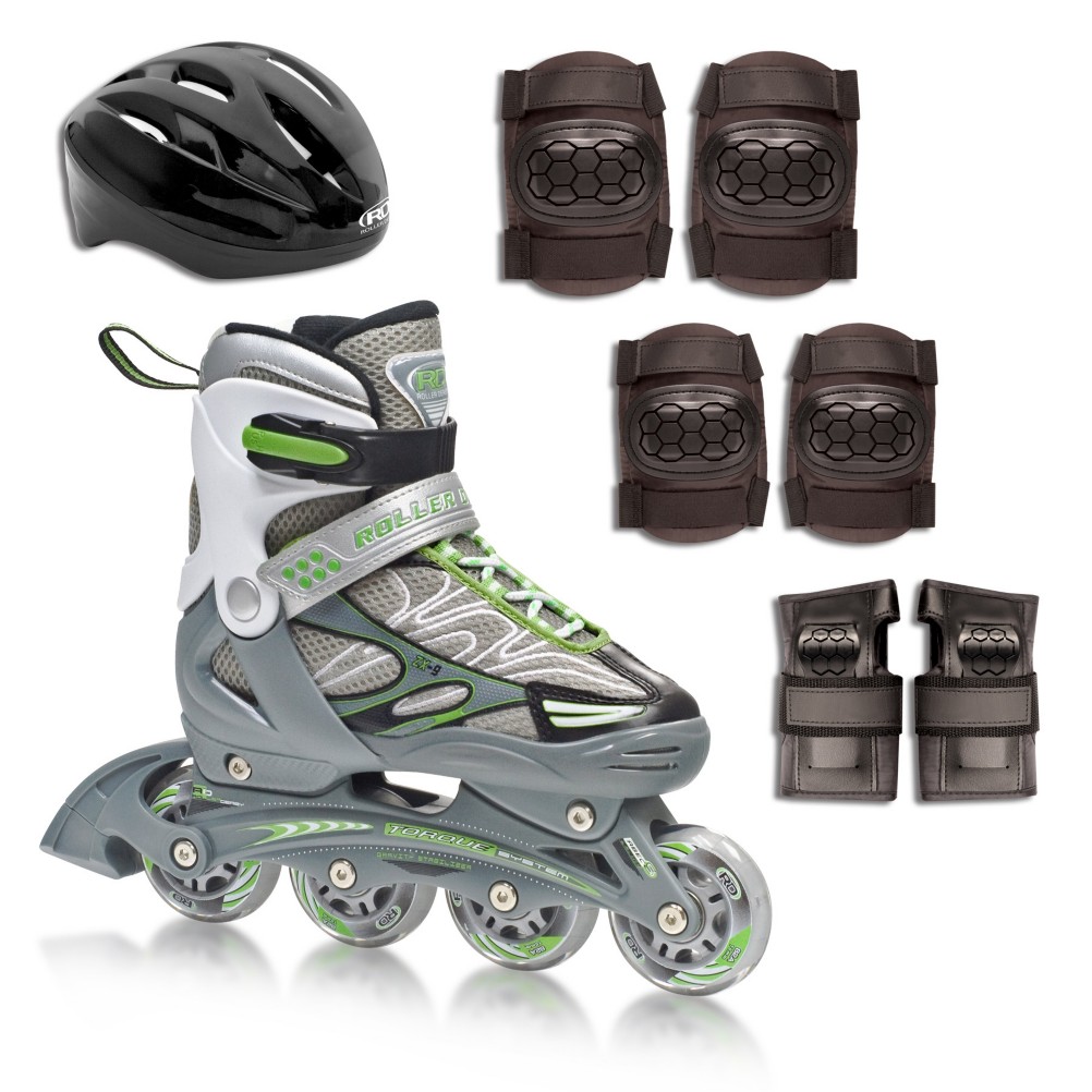 Roller Derby ZX-9 Pack Adjustable Kids Inline Skates 2013, , medium
