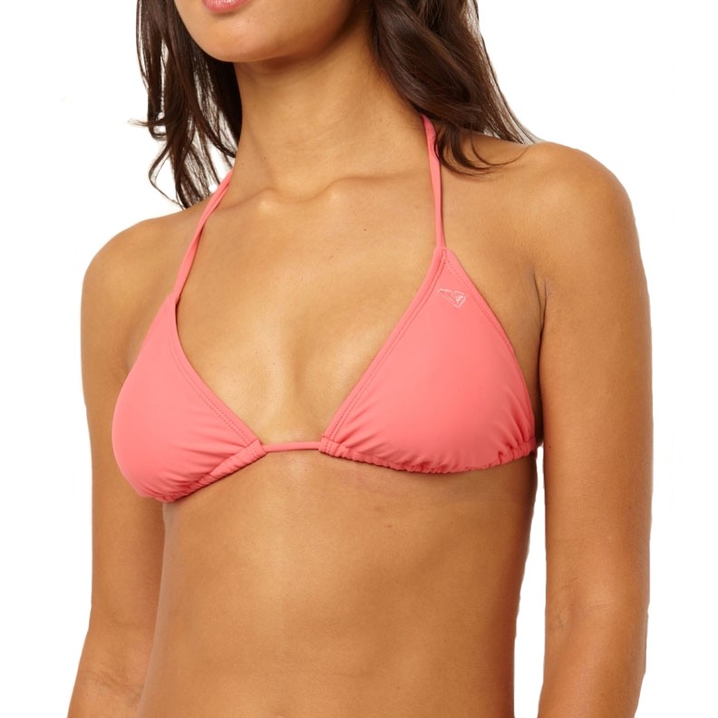 Roxy Stop And Glow Solid Tiki Tri Bikini Swimsuit Top 2011