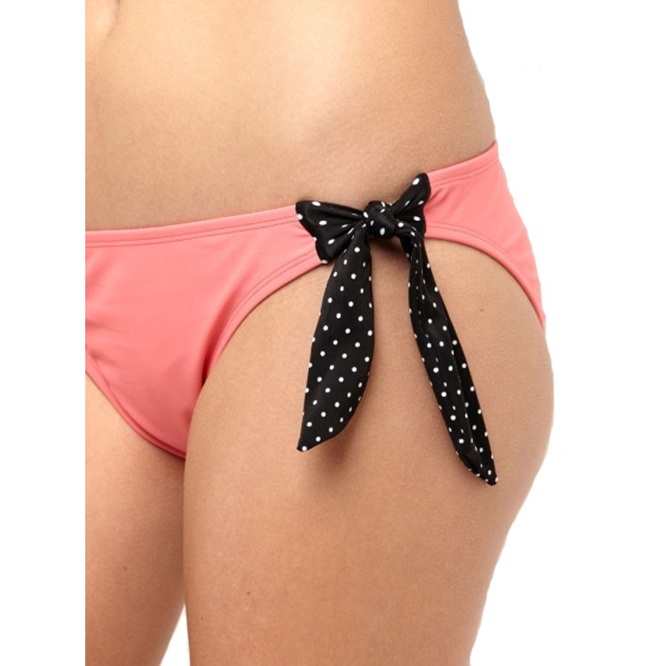 Roxy Stop And Glow Solid Retro Tie Side Swimsuit Bottom 2011