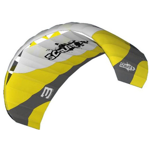 HQ Kites Scout II Power Kite, Yellow-White, medium