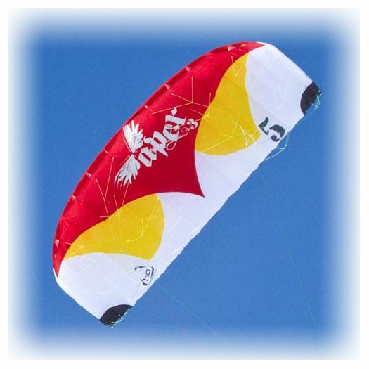HQ Kites Apex III Power Kite, Red-White, medium