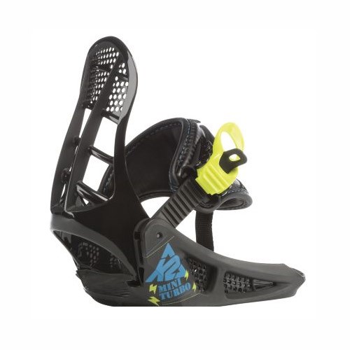 K2 Mini Turbo Kids Snowboard Bindings, Black, medium