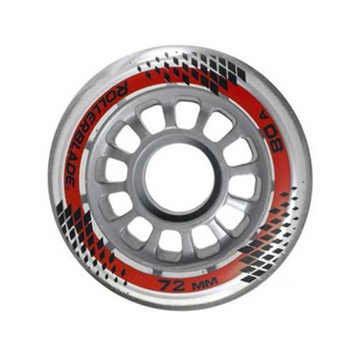 Rollerblade 72mm 80A Jr Inline Skate Wheels - 8 Pack 2013, 72mm, medium