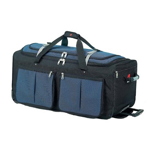 Athalon Sport Bags 15 Pocket 22'' Wheeled Duffel Bag, Blue, medium