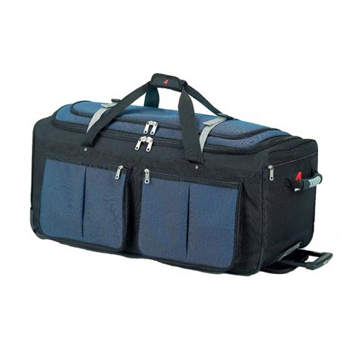 Athalon Sport Bags 15 Pocket 25'' Wheeled Duffel Bag, Blue, medium