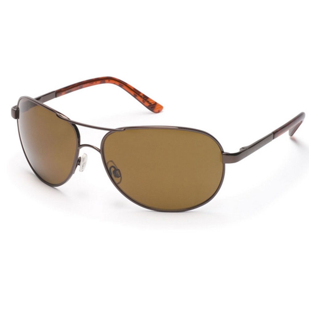 SunCloud Aviator Sunglasses, Brown, medium