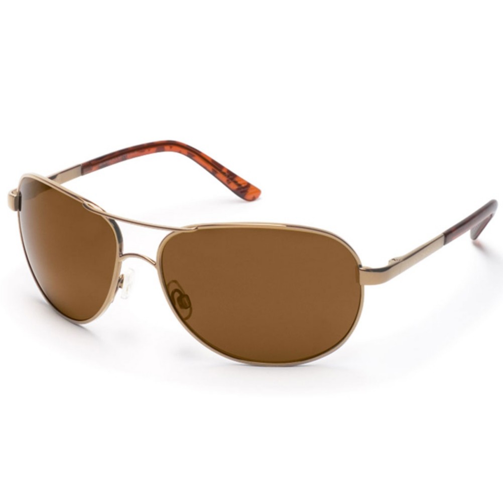 SunCloud Aviator Sunglasses, Gold, swatch
