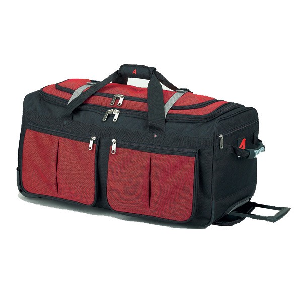 Athalon Sport Bags 15 Pocket 34'' Wheeled Duffel Bag, Red, swatch
