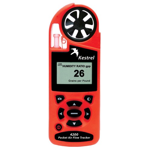 Kestrel 4200 Pocket Air Flow Tracker with Bluetooth, Safety Orange, medium