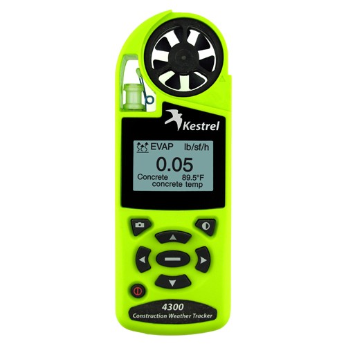 Kestrel 4300 Construction Weather Tracker, Safety Green, medium