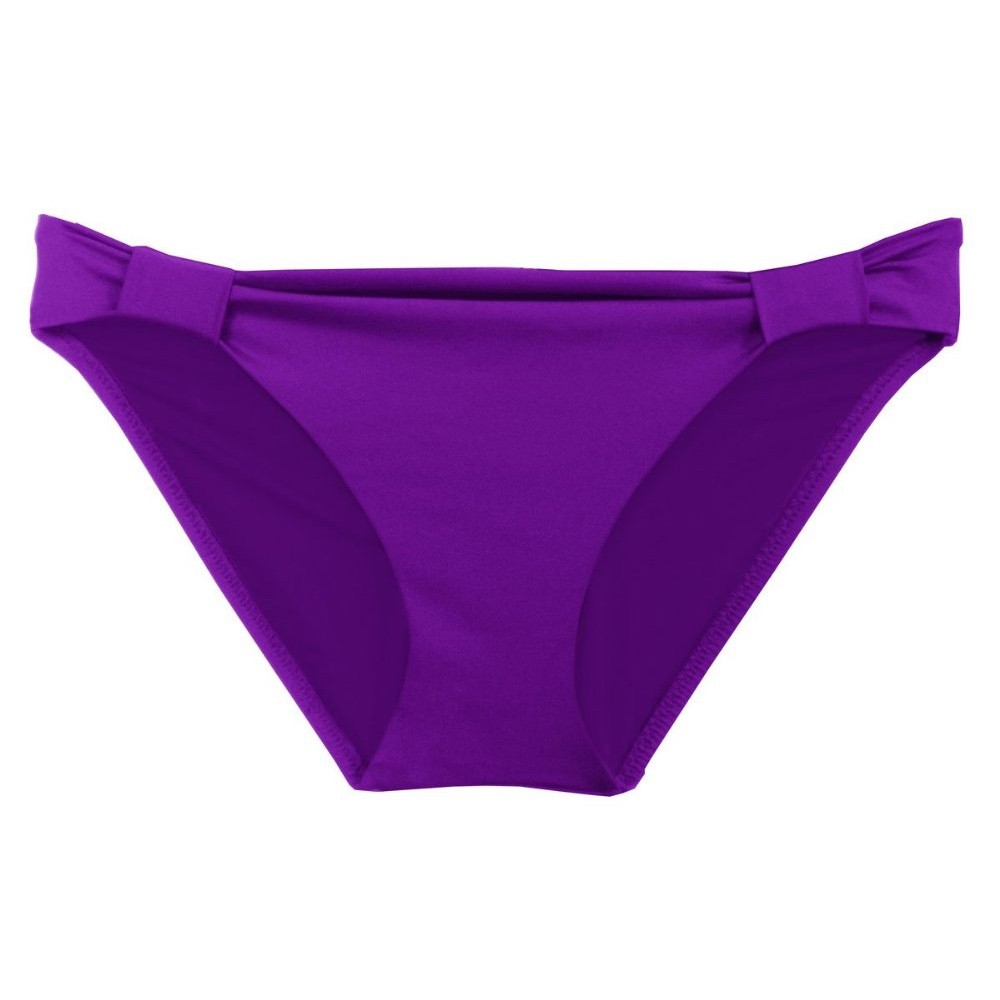 Becca Color Code Tab Side Pant Bathing Suit Bottoms, Purple Passion, medium