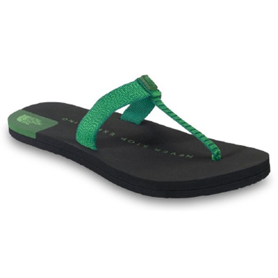 The North Face Keilani Womens Flip Flops, Sullivan Green-Hamel Green, medium