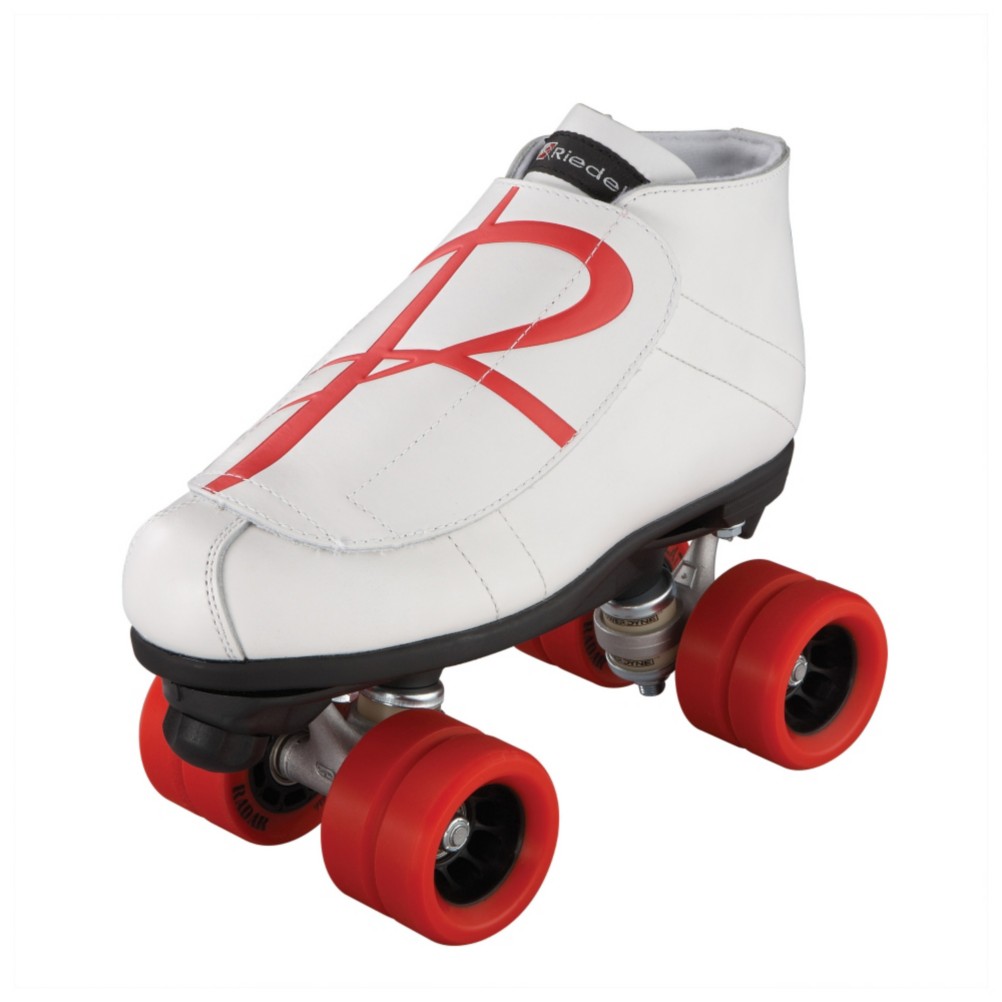 Riedell 796 Hybrid Jam Roller Skates, Wheels: Red-Overlay: Red, swatch