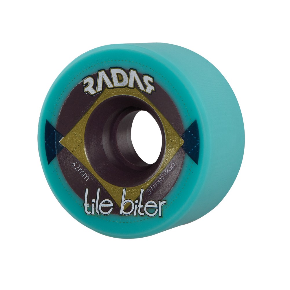 Radar Tile Biter Roller Skate Wheels - 4 Pack, Turquoise, swatch