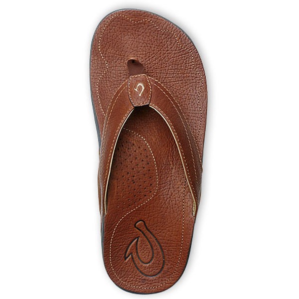 Olukai Kumu Mens Flip Flops, Koa-Koa, swatch