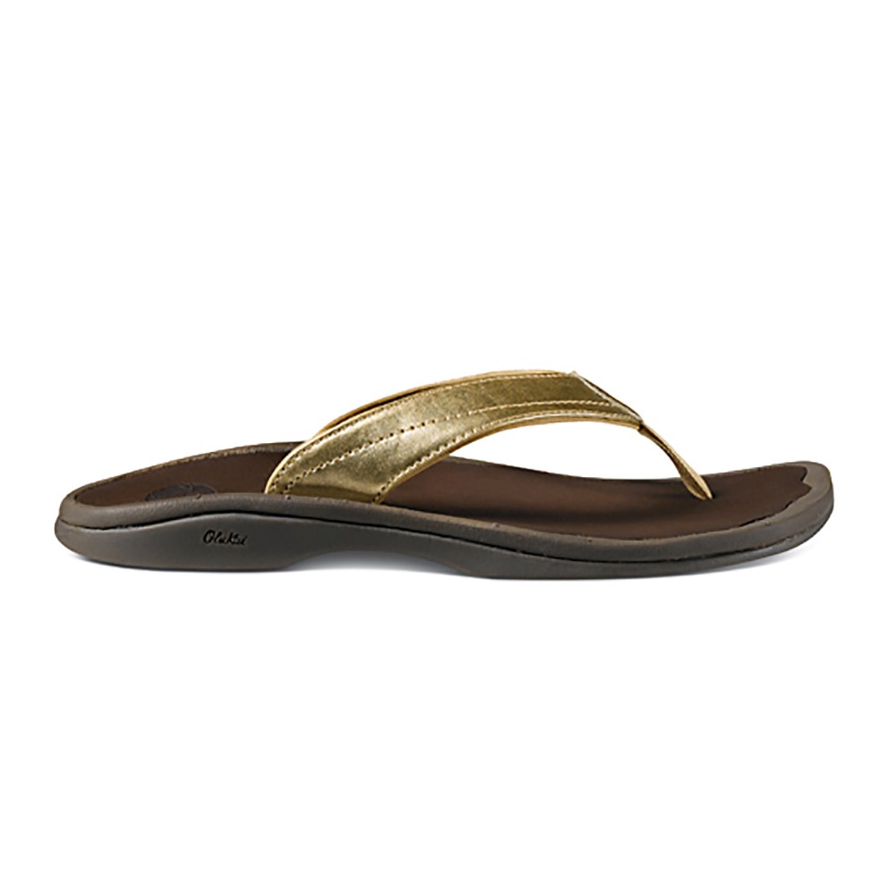 Olukai Ohana Womens Flip Flops, Mica-Dark Java, swatch