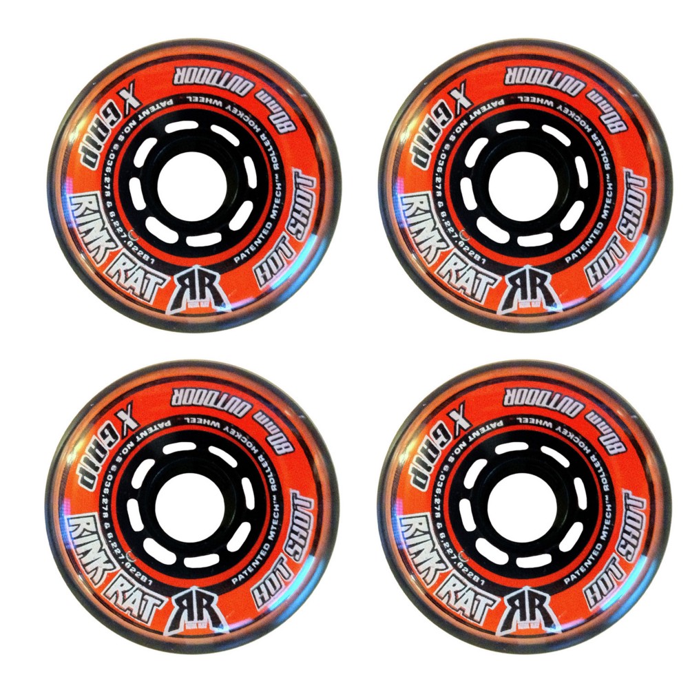 Rink Rat Hot Shot X Inline Hockey Skate Wheels - 4 Pack 2012