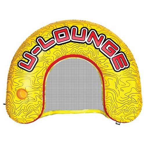 Airhead U-Lounge Inflatable Raft 2013, Yellow-Red, medium