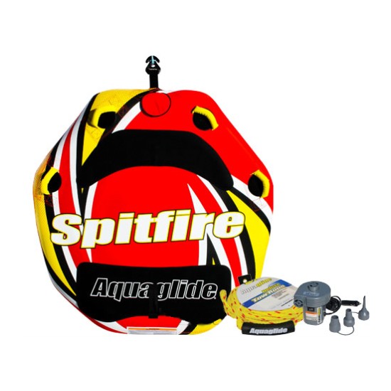 Aquaglide Spitfire Package Towable Tube, Red, medium