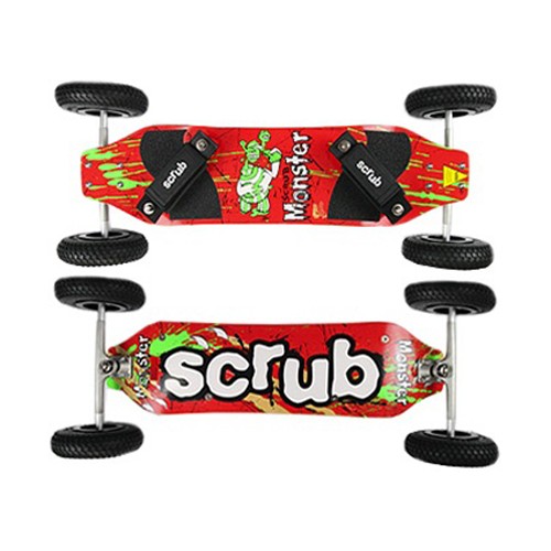 HQ Kites Monster Scrub ATB Mountain Board, Red, swatch
