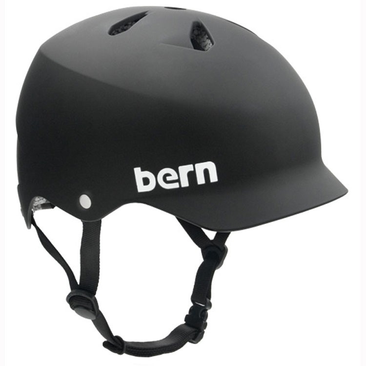 Bern Watts EPS Mens Skate Helmet 2013, Matte Black, medium