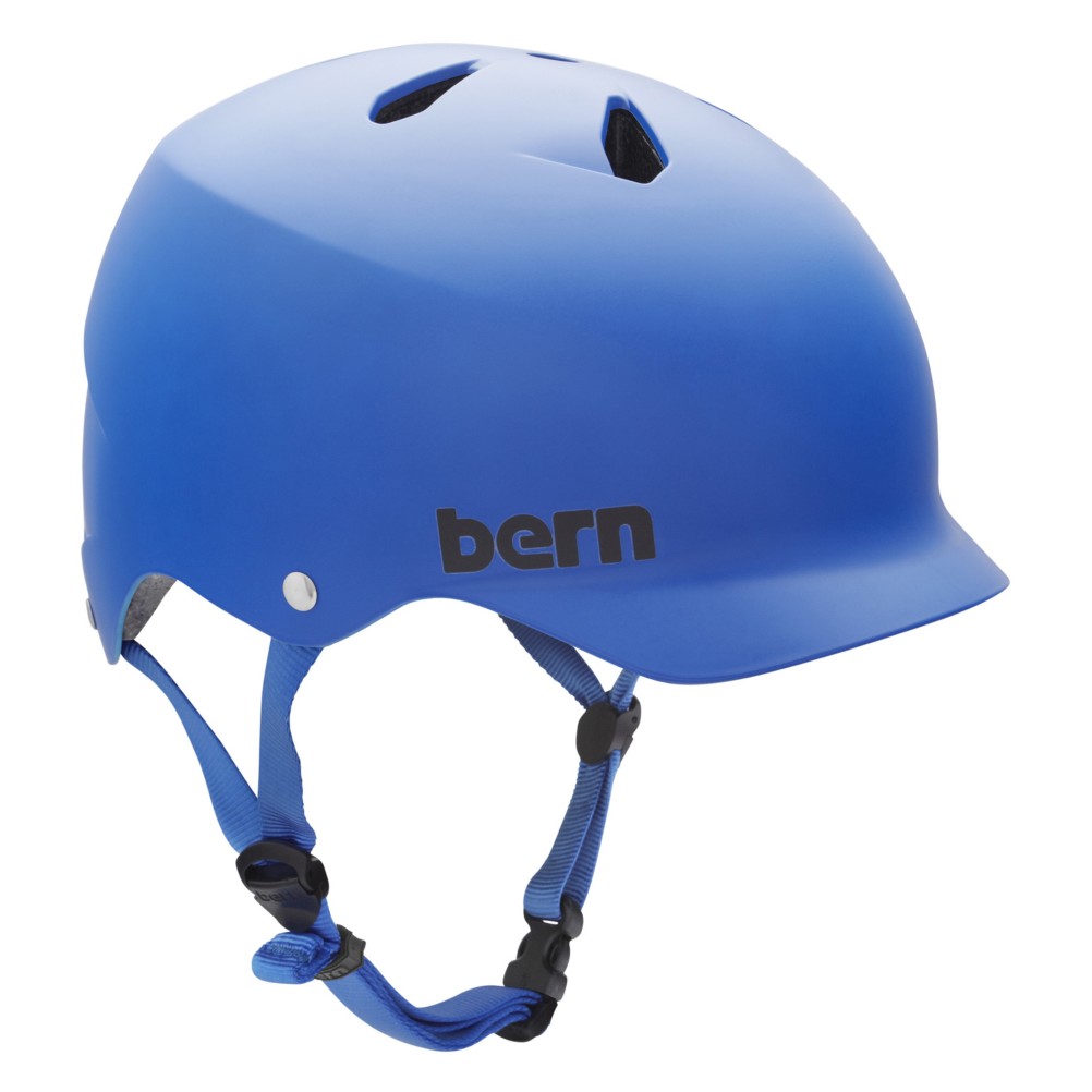 Bern Watts EPS Mens Skate Helmet, Matte Cobalt Blue, swatch