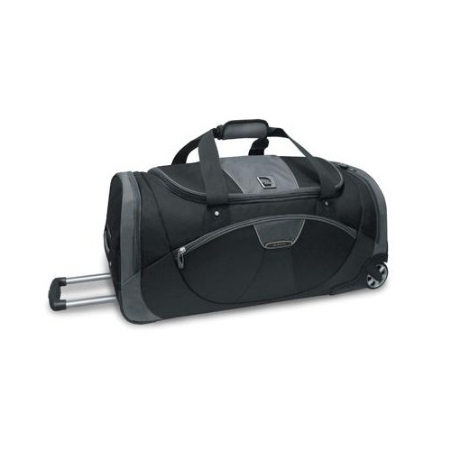 High Sierra 30 Inch Wheeled Duffel Bag, Go Gray-Dark Tungsten-Black, medium