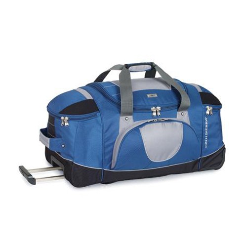 High Sierra 30 Inch Wheeled Duffel Bag, Blue Yonder Tungsten Black, swatch