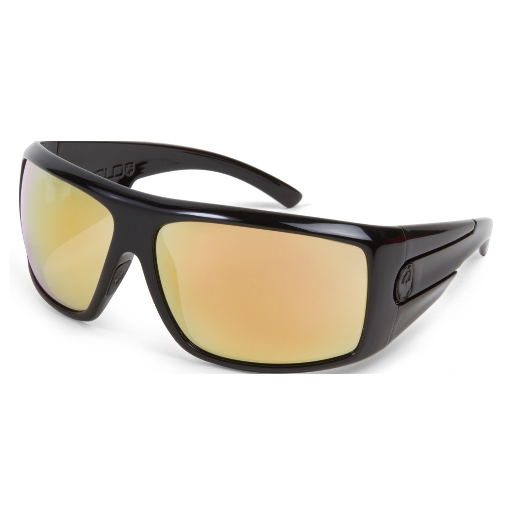 Dragon Shield Sunglasses, Black Gold, medium