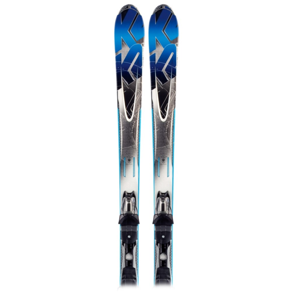 K2 A.M.P. Stinger Skis with Marker/K2 M2 10.0 Bindings 2012