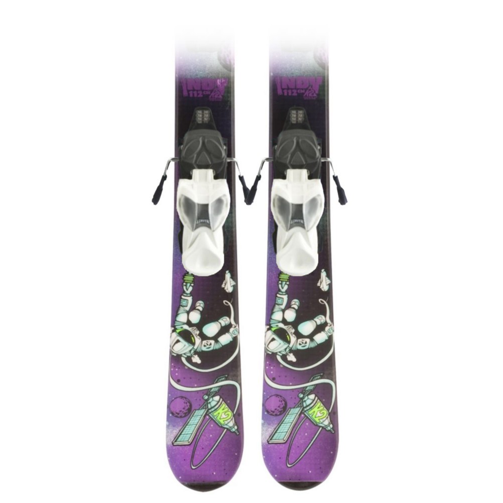 K2 Indy Fastrak 4.5 Kids Skis with Marker Fastrak 4.5 Bindings 2012