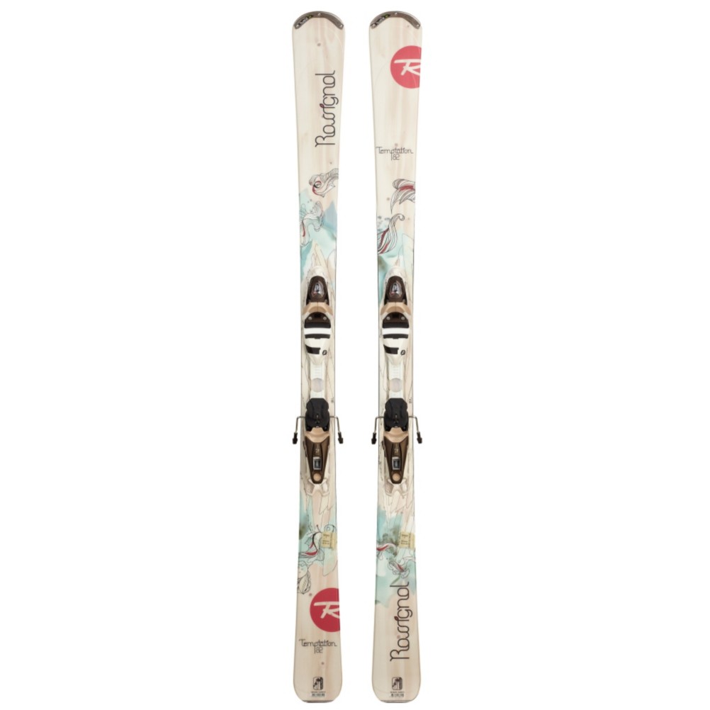 Rossignol Temptation 82 Womens Skis with Rossignol WTPI2 Saphir 110 L Bindings 2013
