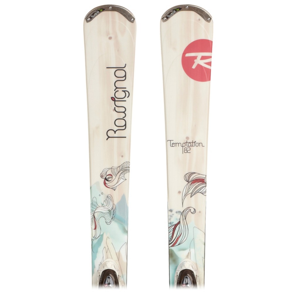 Rossignol Temptation 82 Womens Skis with Rossignol WTPI2 Saphir 110 L Bindings 2013