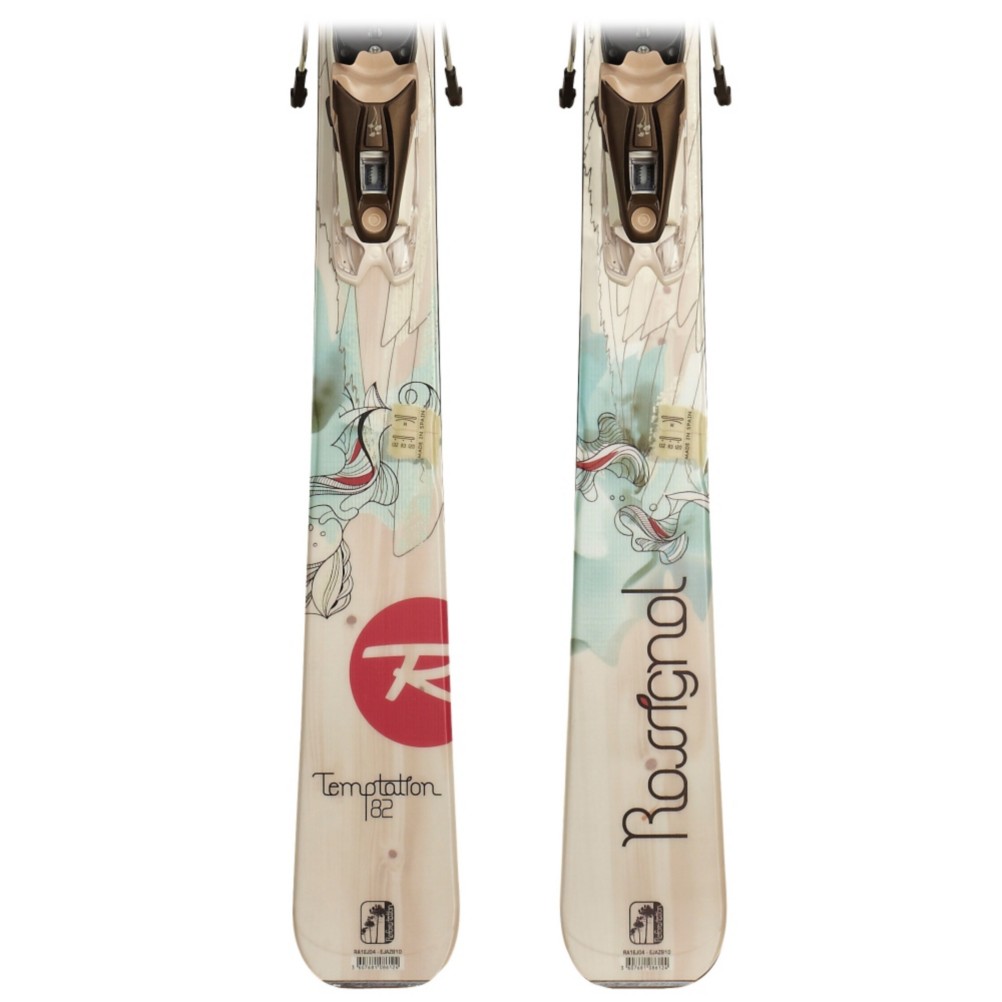 Rossignol Temptation 82 Womens Skis with Rossignol WTPI2 Saphir 110 L Bindings 2013