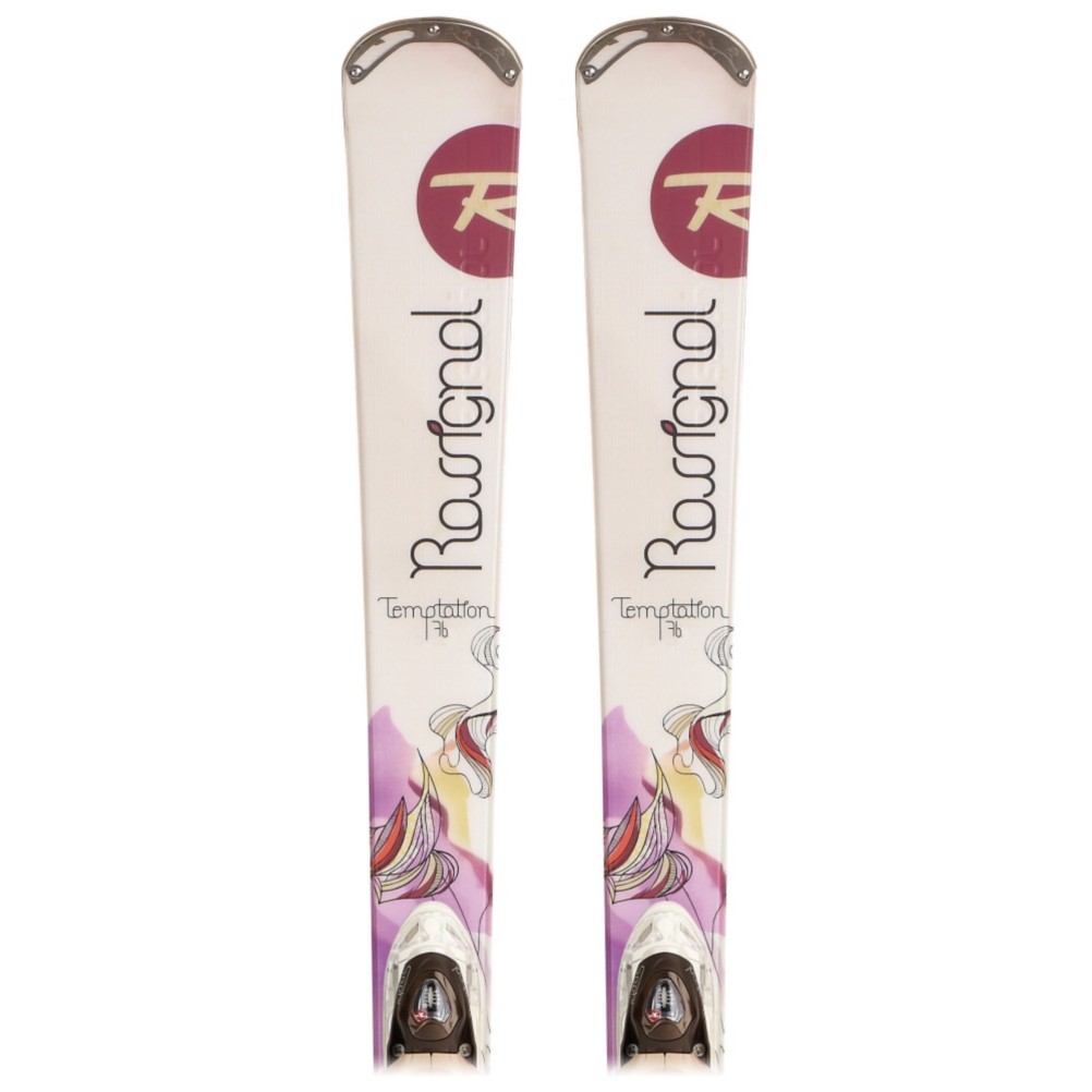 Rossignol Temptation 76 Womens Skis with Rossignol WTPI2 Saphir 110L Bindings 2012