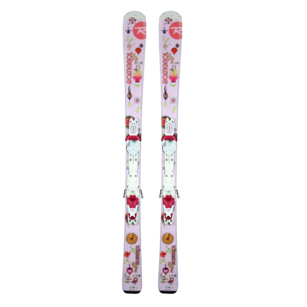 Rossignol Fun Girl Zip 70 Kids Skis with Saphire 70 Jr Bindings 2012