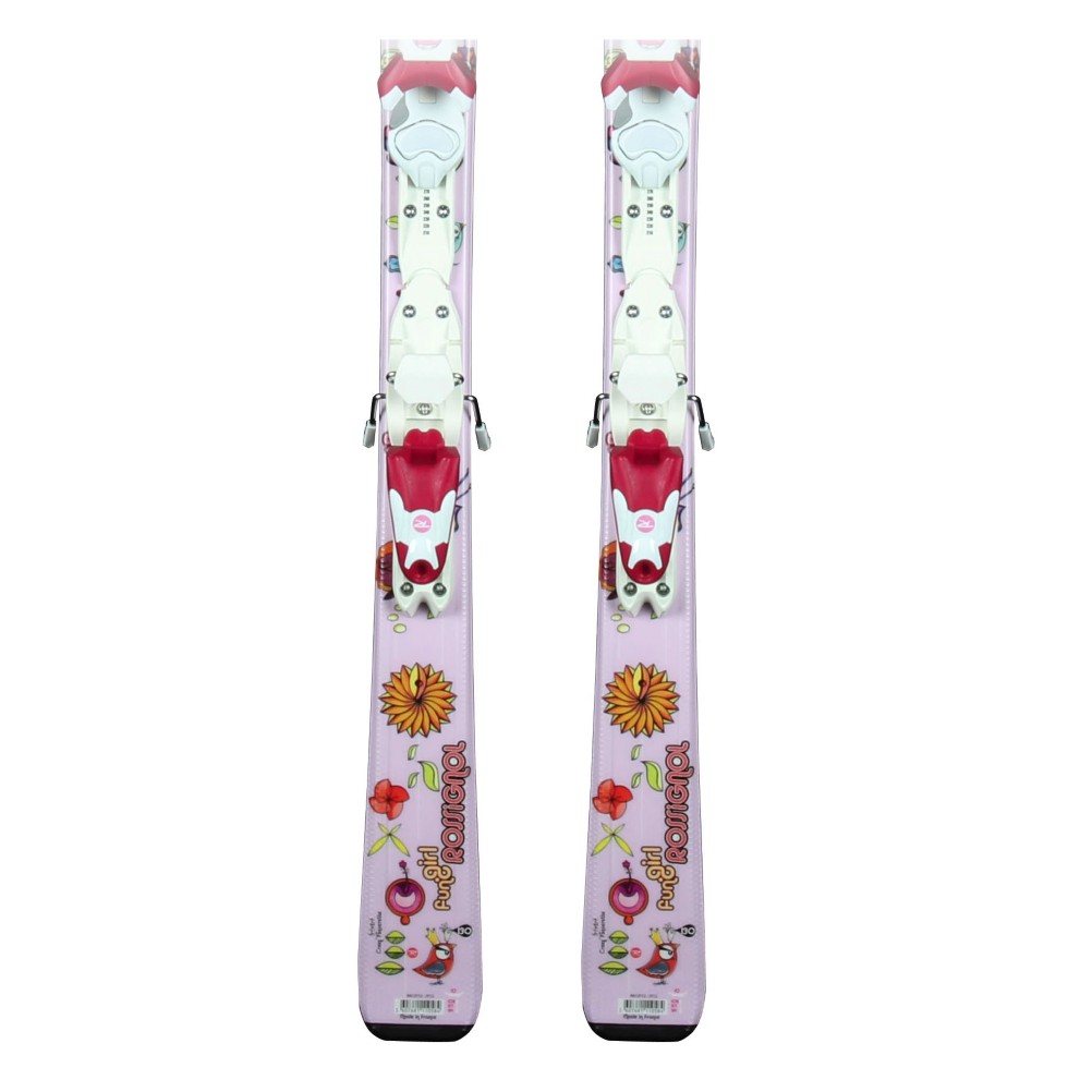 Rossignol Fun Girl Zip 70 Kids Skis with Saphire 70 Jr Bindings 2012
