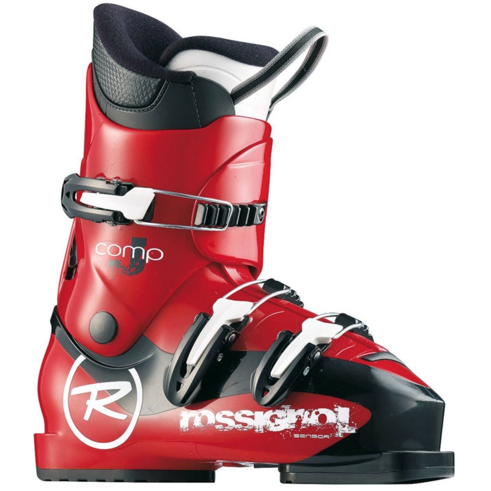 Rossignol Comp J3 Kids Ski Boots 2013, Red, swatch