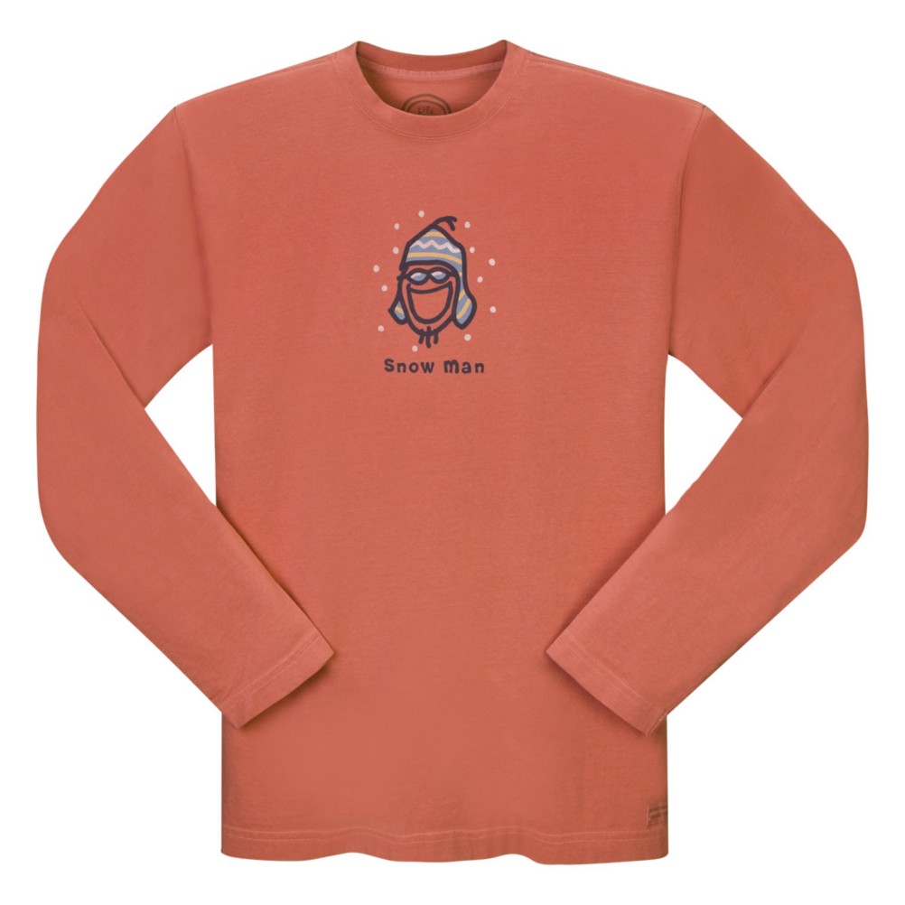 Life Is Good Snow Crusher Mens Long Sleeve T-Shirt