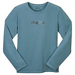 Life Is Good Snow Script Cabin Long Sleeve Womens T-Shirt