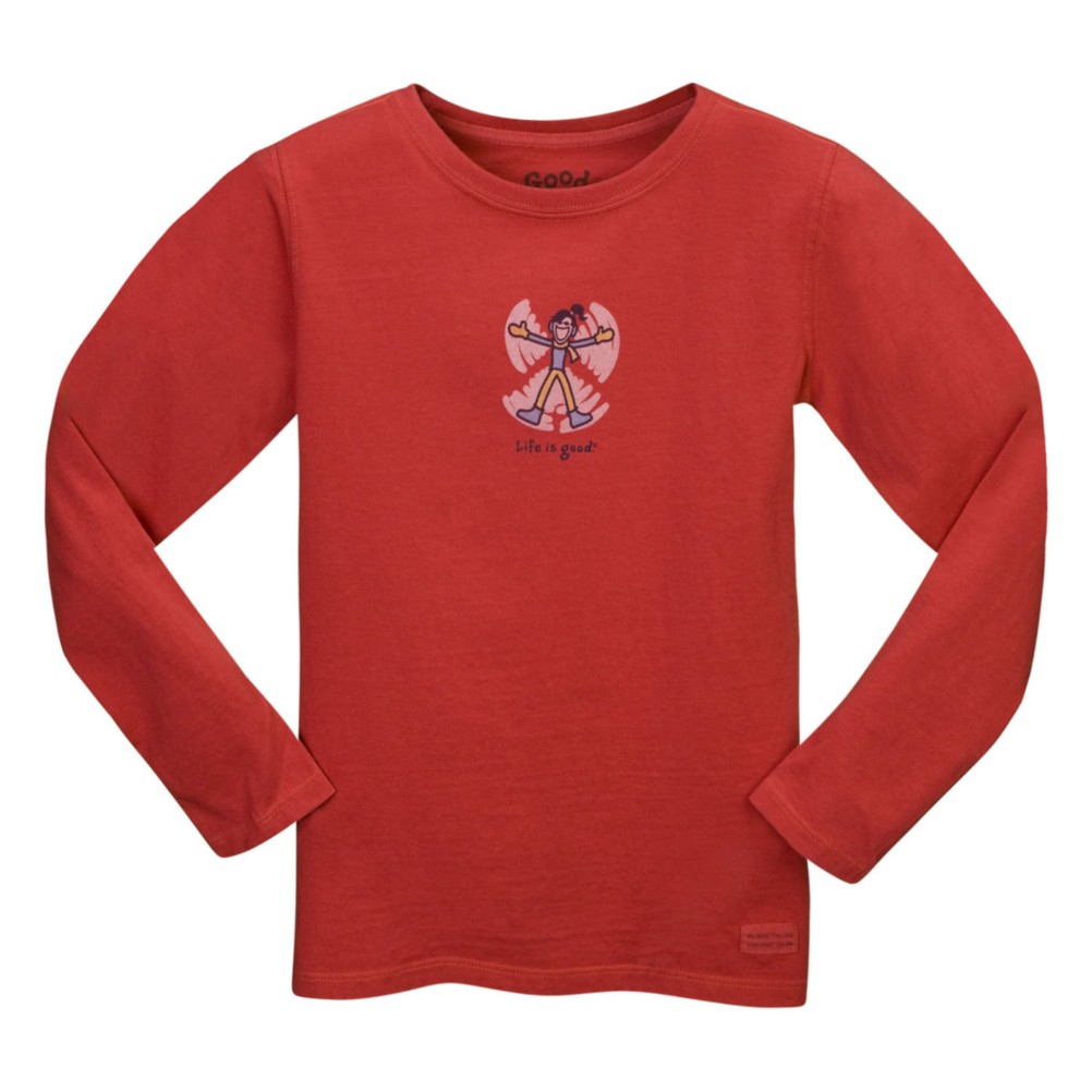 Life Is Good Snow Angel Jackie Crusher Long Sleeve Girls T-Shirt