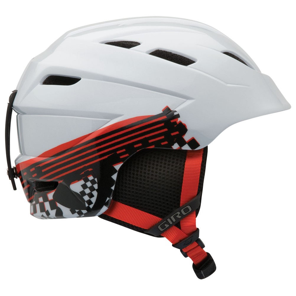 Giro Nine.10 Kids Helmet, White Logo Streak, medium