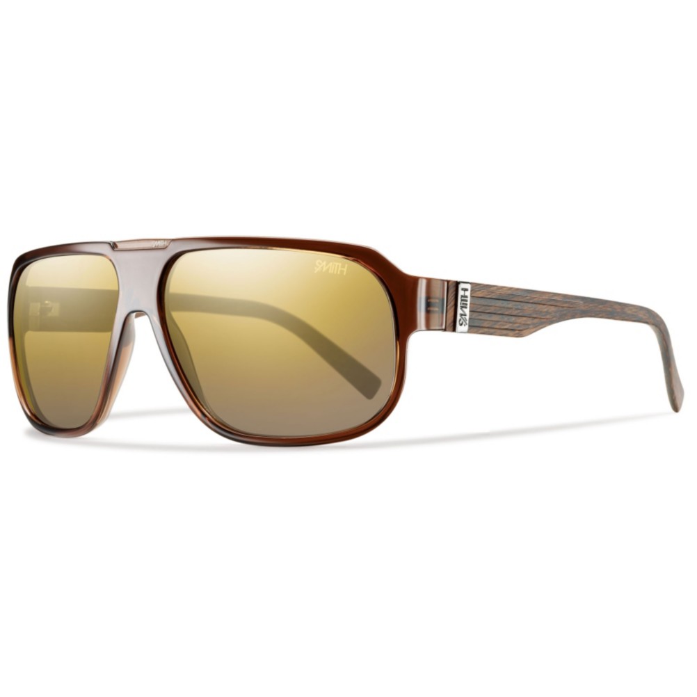 Smith Gibson Polarized Sunglasses, Brown Wood, swatch