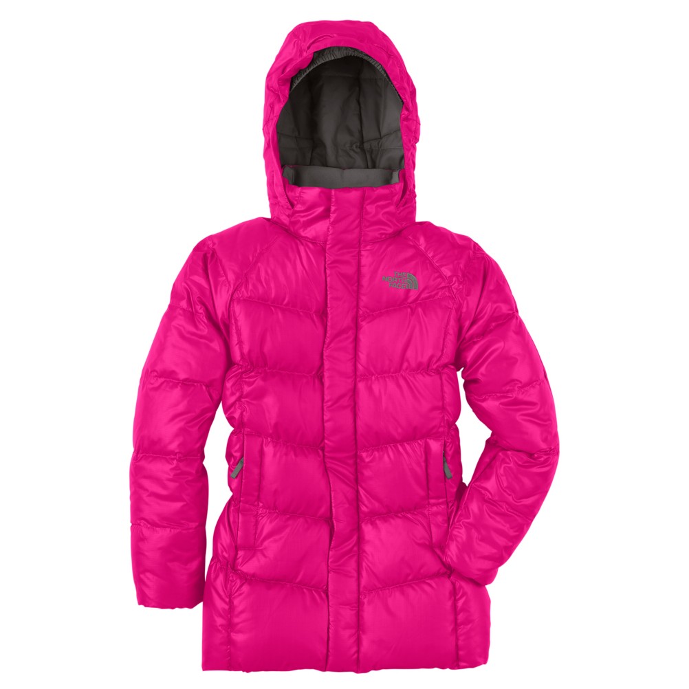 The North Face Transit Down Kids Jacket, Razzle Pink, swatch