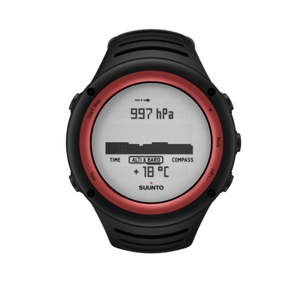 Suunto Core Digital Sport Watch, Lava Red, swatch