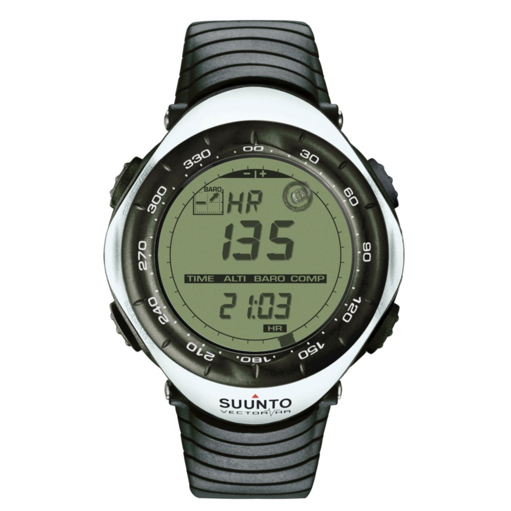 Suunto Vector HR Digital Sport Watch, White, medium