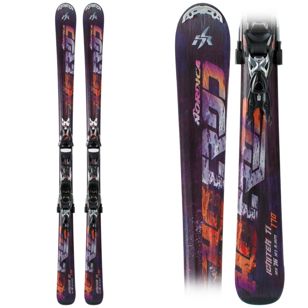 Nordica Hot Rod Igniter Ti XBi CT Skis with Nordica N EXP 2S Xbi CT Bindings