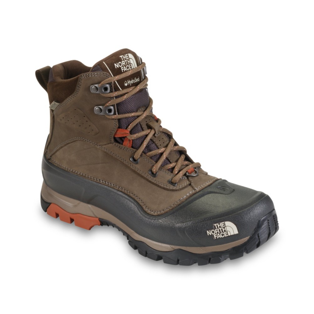 The North Face Snow-Chute Mens Boots, Cub Brown-Bombay Orange, medium