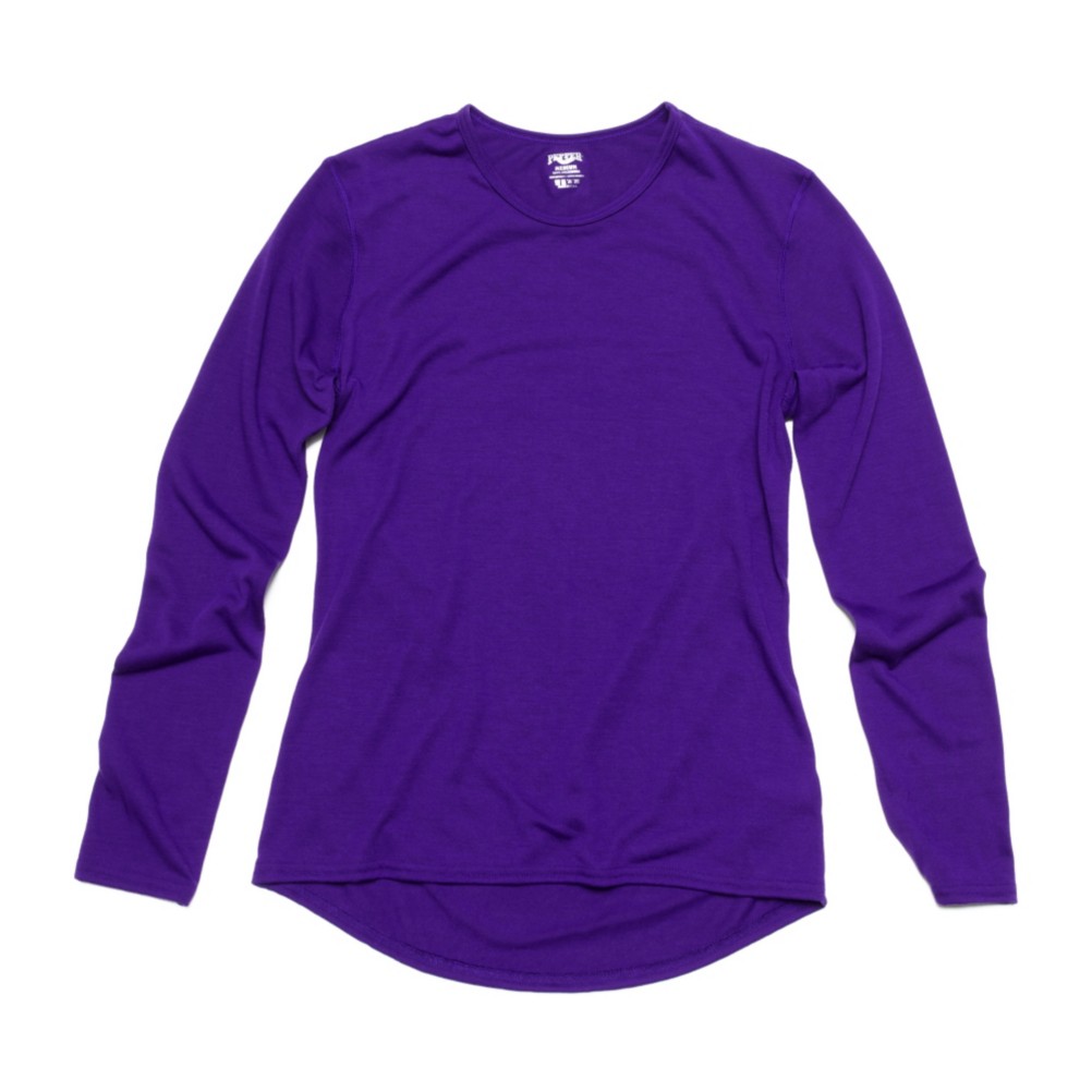 Hot Chillys PepperSkins Crewneck Womens Long Underwear Top, Blue Berry, swatch